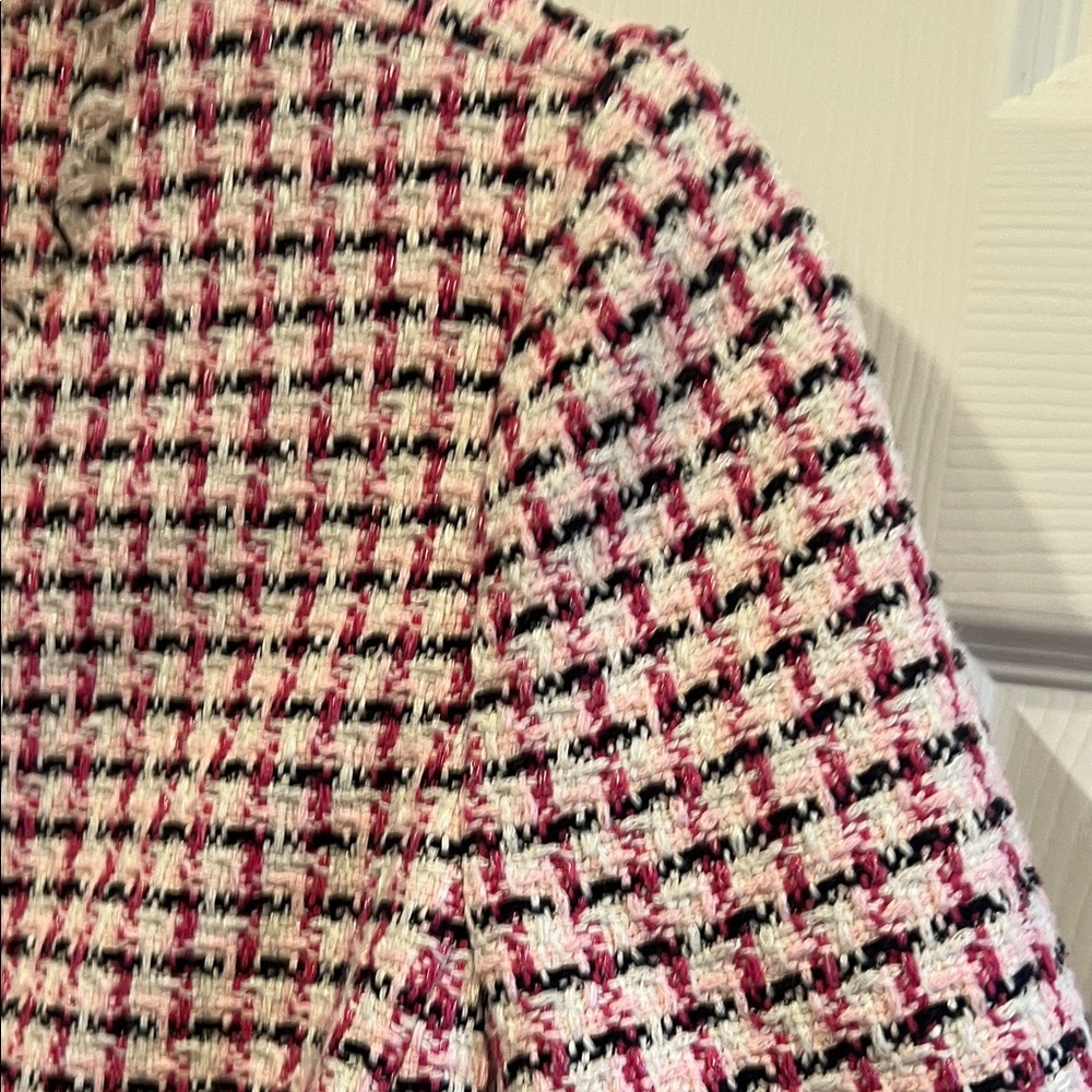Kate Spade Pink and Black Tweed Blazer - Picture 8 of 10